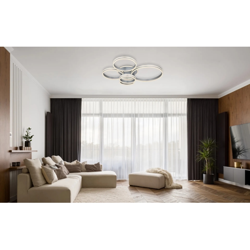 Globo - LED-dimmbare Deckenleuchte LED/120W/230V 2700-6000K 90x114 cm + Fernbedienung
