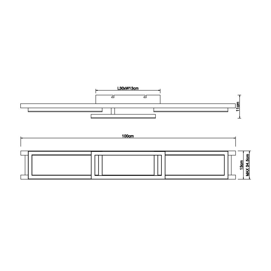 Globo - Dimmbare LED-Deckenleuchte LED/30W/230V 2700-6500K + Fernbedienung