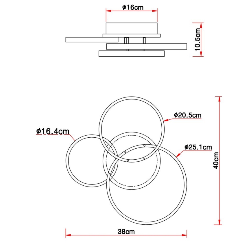 Globo  - LED-Deckenleuchte LED/30W/230V