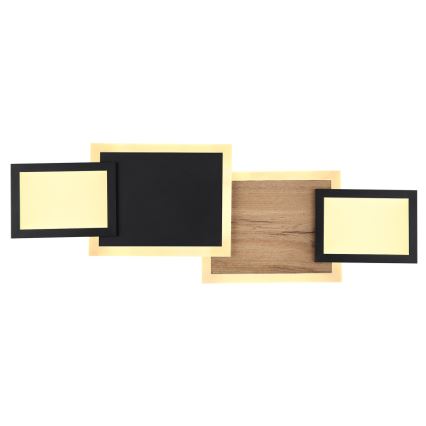 Globo 67279-30 - LED-Deckenleuchte CAROLINE LED/30W/230V 25x71,5 cm beige/schwarz