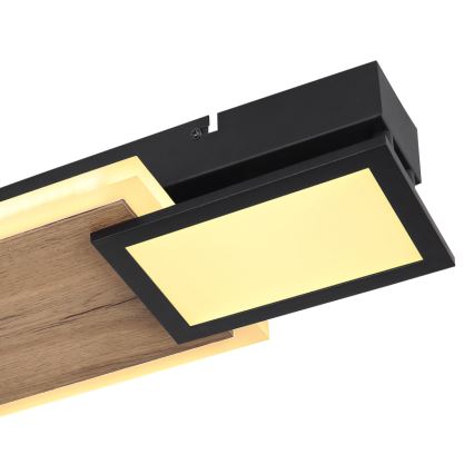 Globo 67279-30 - LED-Deckenleuchte CAROLINE LED/30W/230V 25x71,5 cm beige/schwarz