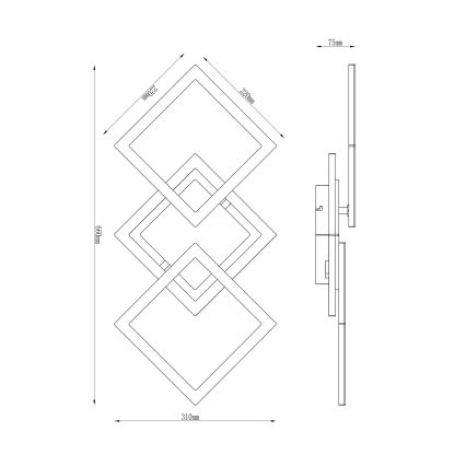 Globo - LED-Deckenleuchte LED/30W/230V