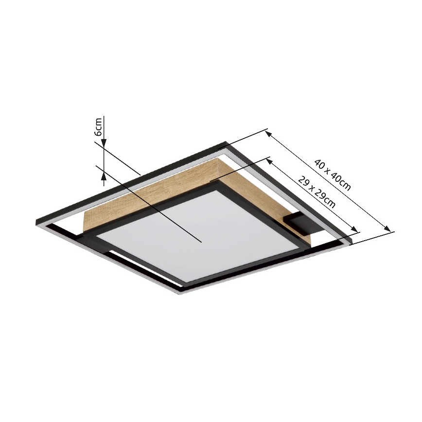 Globo - Dimmbare LED-Deckenleuchte LED/40W/230V 2700-6500K + Fernbedienung