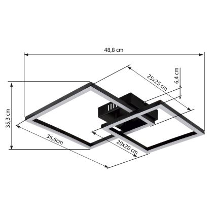 Globo - LED-Deckenleuchte LED/20W/230V 3000K