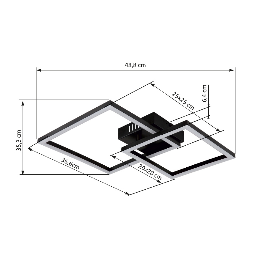 Globo - LED-Deckenleuchte LED/20W/230V 3000K