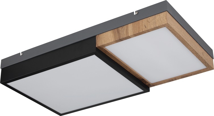 Globo 67286-30 - LED Deckenleuchte GUNDI LED/30W/230V 35x65 cm braun/schwarz