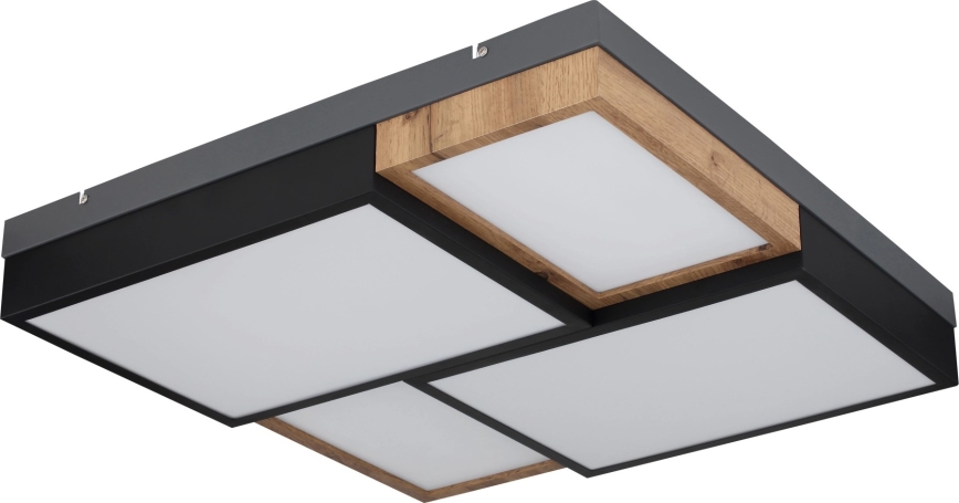 Globo 67286-50 - LED-Deckenleuchte GUNDI LED/50W/230V 60x60 cm braun/schwarz