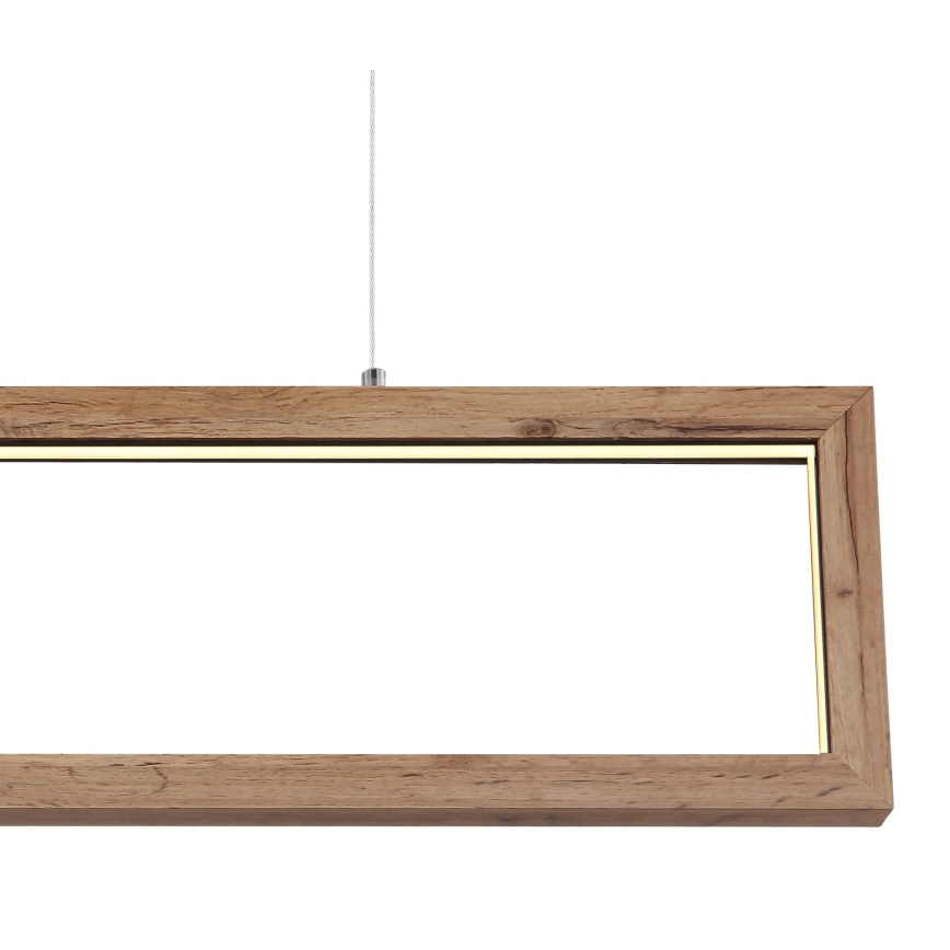 Globo 67287H - LED-Pendelleuchte an Kabel MANDERA LED/24W/230V braun