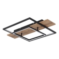 Globo 67289D - LED-dimmbare Deckenleuchte VANNI LED/24W/230V 40x60 cm braun/schwarz