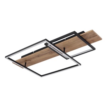 Globo 67289D1 - LED-Deckenleuchte VANNI LED/24W/230V 40x75 cm braun/schwarz