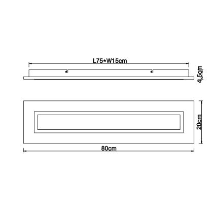 Globo - LED-Deckenleuchte LED/24W/230V