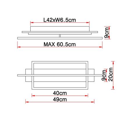 Globo - LED-Deckenleuchte LED/28W/230V