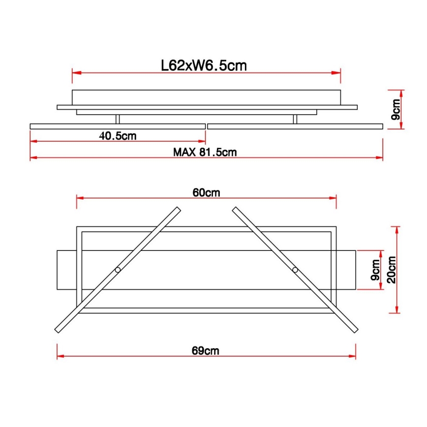 Globo - LED-Deckenleuchte LED/32W/230V