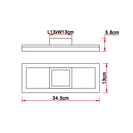 Globo - LED-Deckenleuchte LED/12W/230V