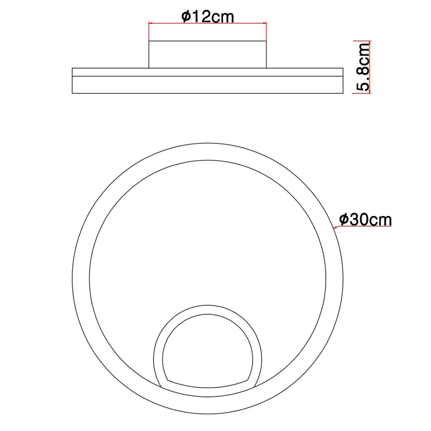 Globo - LED-Deckenleuchte LED/12W/230V