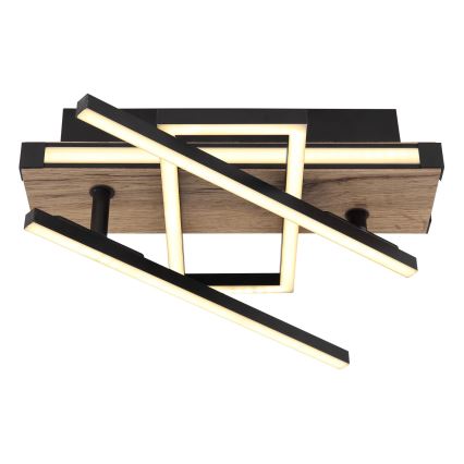 Globo 67299D2 - LED Deckenleuchte COLLI LED/30W/230V 46x68 cm braun/schwarz