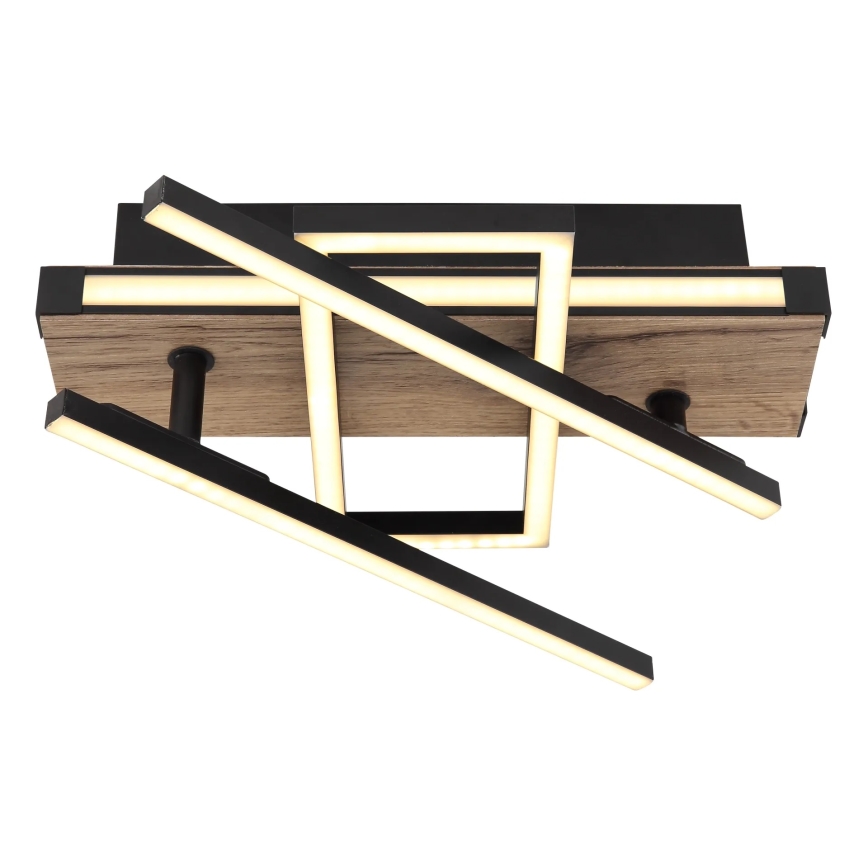 Globo 67299D2 - LED Deckenleuchte COLLI LED/30W/230V 46x68 cm braun/schwarz