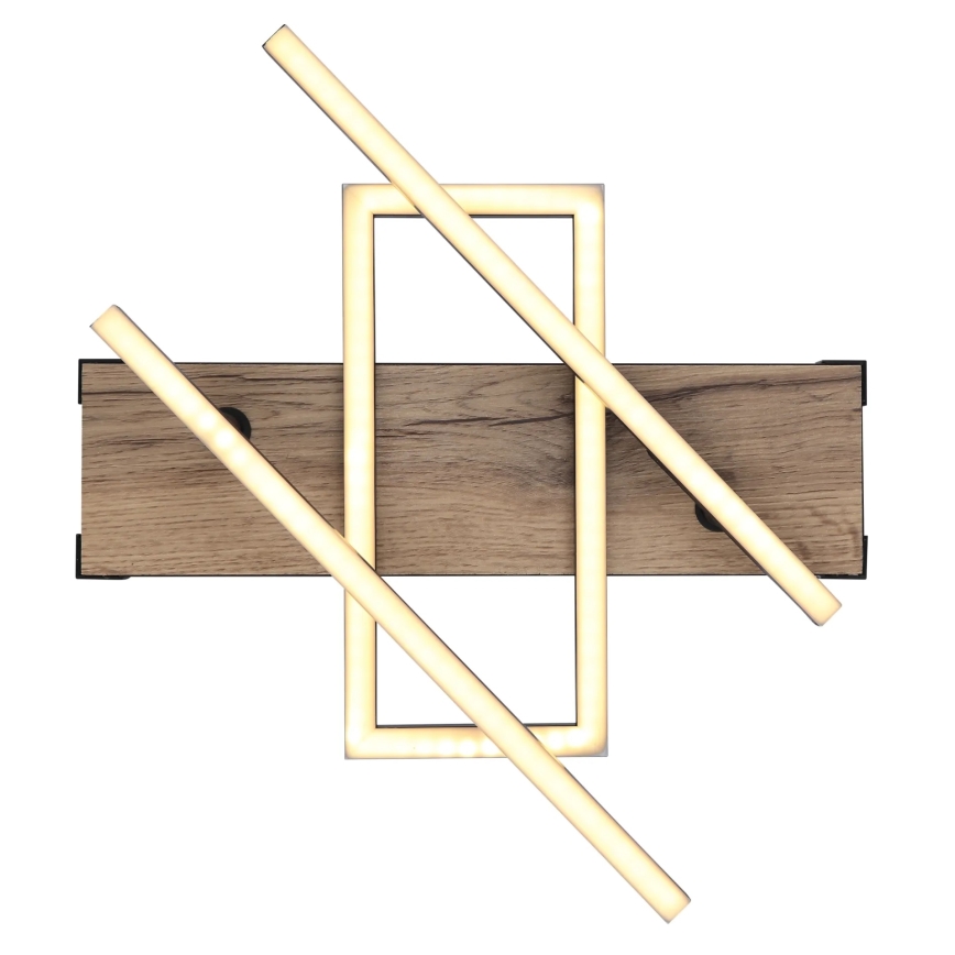 Globo 67299D2 - LED Deckenleuchte COLLI LED/30W/230V 46x68 cm braun/schwarz