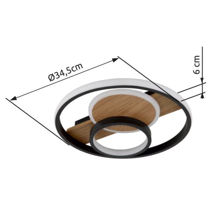 Globo - LED-Deckenleuchte LED/24W/230V