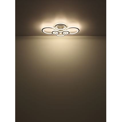 Globo - Dimmbare LED-Deckenleuchte LED/60W/230V 2700-6000K 56x78 cm anthrazit + Fernbedienung