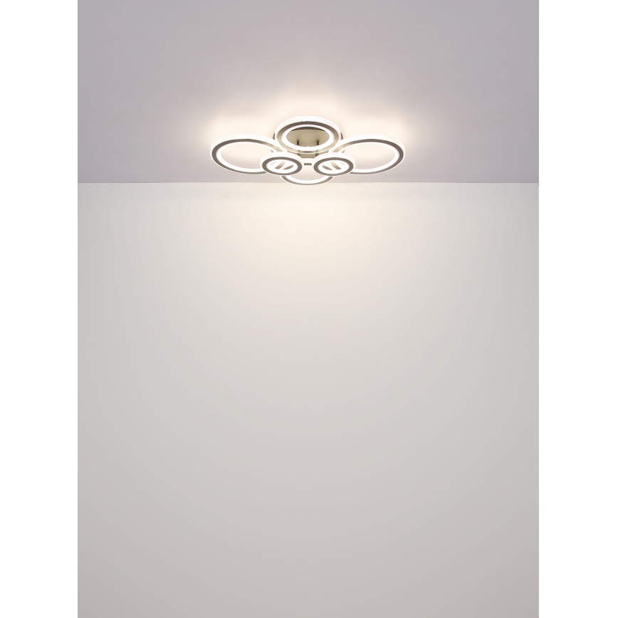 Globo - LED dimmbare Deckenleuchte LED/60W/230V 2700-6000K 56x78 cm Anthrazit + Fernbedienung