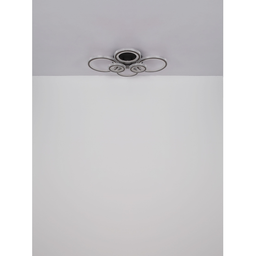 Globo - LED dimmbare Deckenleuchte LED/60W/230V 2700-6000K 56x78 cm Anthrazit + Fernbedienung