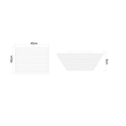 Globo - LED-Deckenleuchte LED/30W/230V 3000K 45x45 cm