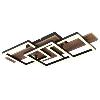 Globo - LED-Deckenleuchte LED/24W/230V 3000K 33x58 cm braun/schwarz