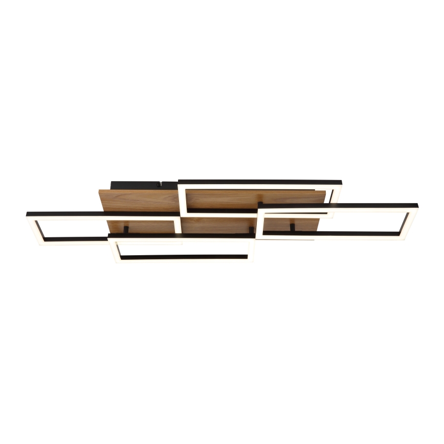 Globo - Dimmbare LED-Deckenleuchte LED/40W/230V 2700-6500K 32,5x87,5 cm braun/schwarz + Fernbedienung