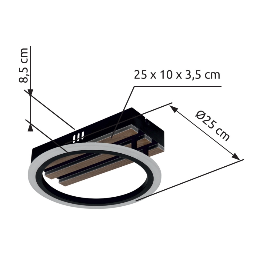 Globo - LED-Deckenleuchte LED/10W/230V 3000/4200/6000K