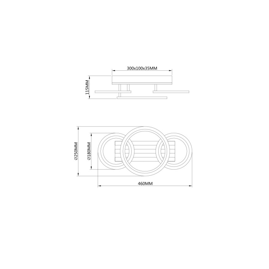 Globo - LED-Deckenleuchte LED/21W/230V 3000/4200/6000K