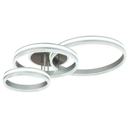 Globo - LED-dimmbare Deckenleuchte LED/72W/230V 2700-6000K silber + Fernbedienung