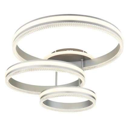 Globo - LED-dimmbare Deckenleuchte LED/72W/230V 2700-6000K silber + Fernbedienung