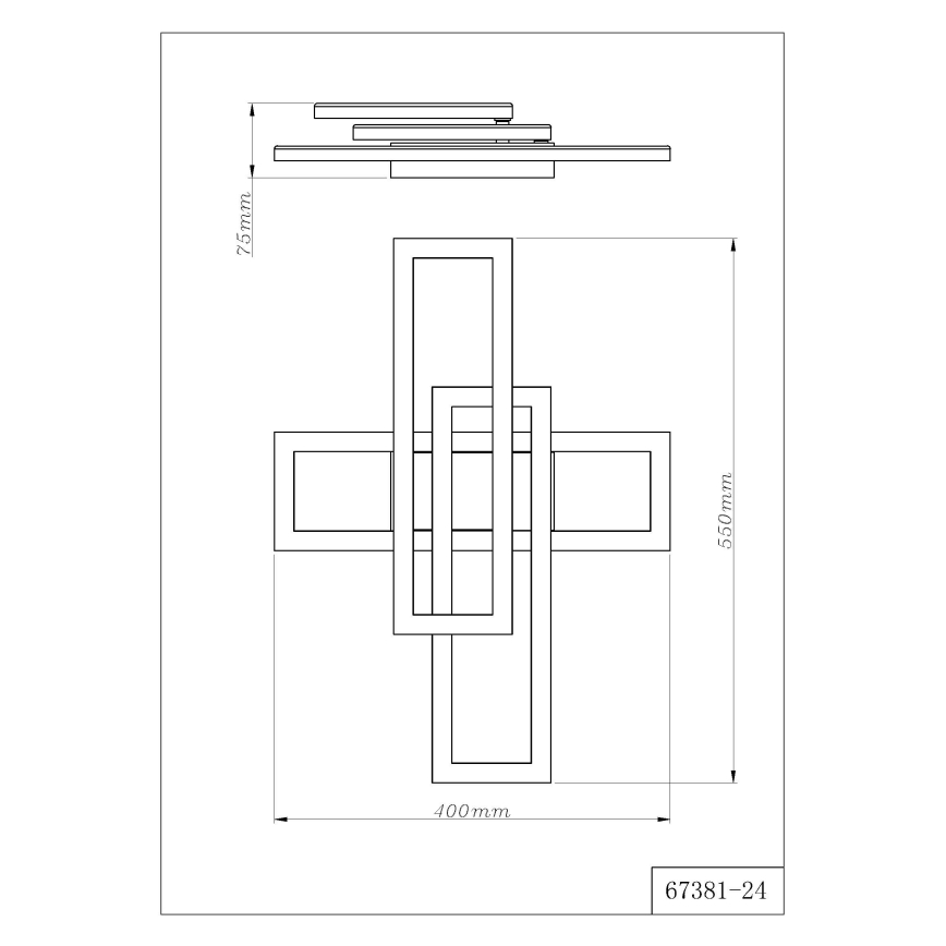 Globo - LED-Deckenleuchte LED/24W/230V 3000/4000/6000K