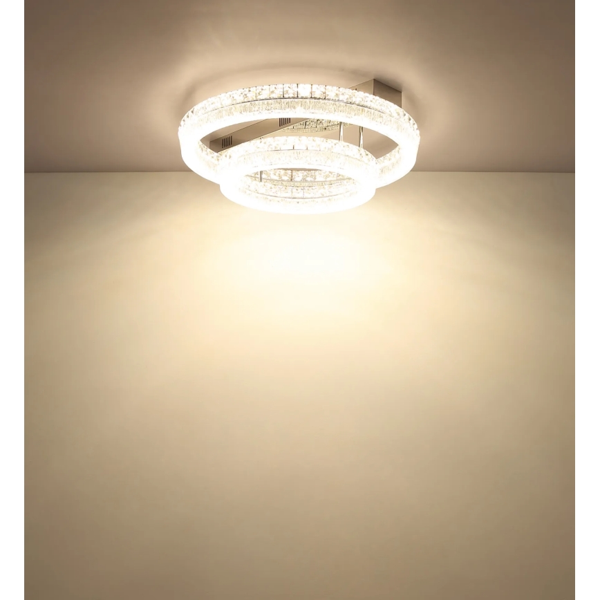 Globo - Dimmbare LED-Deckenleuchte LED/60W/230V 2700-6000K klar + Fernbedienung
