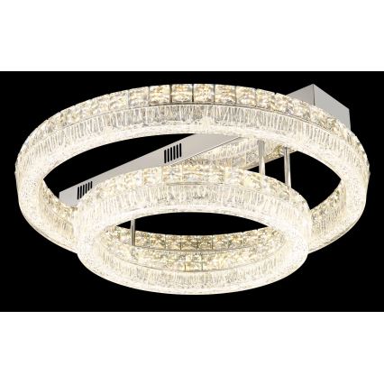 Globo - Dimmbare LED-Deckenleuchte LED/60W/230V 2700-6000K klar + Fernbedienung