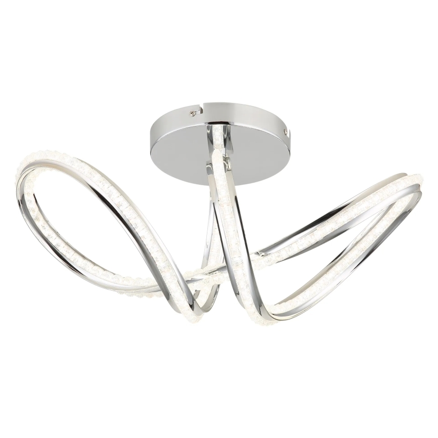 Globo - LED-dimmbare Deckenleuchte LED/40W/230V 2700-6000K glänzender Chrom + Fernbedienung