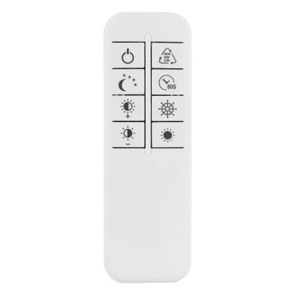 Globo - LED-dimmbare Deckenleuchte LED/60W/230V 2700-6500K 80,8x99,2 cm silber + Fernbedienung