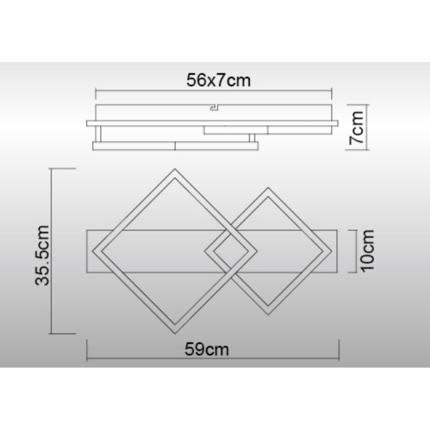Globo - LED-Deckenleuchte LED/24W/230V 3000K