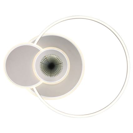 Globo - dimmbare LED-Deckenleuchte LED/24W/230V 2700-6500K silber + Fernbedienung
