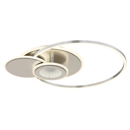 Globo - dimmbare LED-Deckenleuchte LED/24W/230V 2700-6500K silber + Fernbedienung