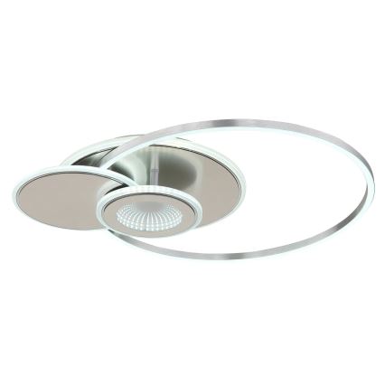 Globo - dimmbare LED-Deckenleuchte LED/24W/230V 2700-6500K silber + Fernbedienung