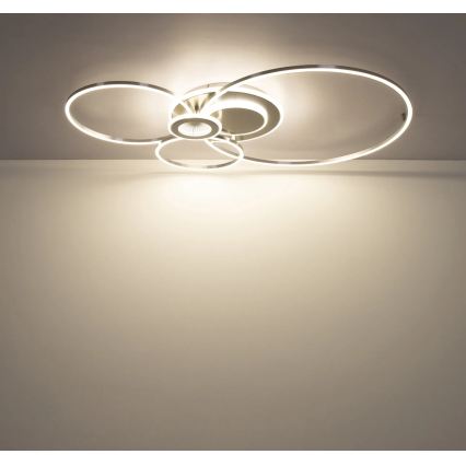 Globo - dimmbare LED-Deckenleuchte LED/36W/230V 2700-6500K silber + Fernbedienung