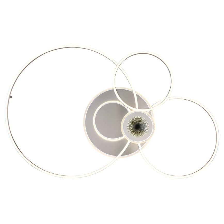 Globo - dimmbare LED-Deckenleuchte LED/36W/230V 2700-6500K silber + Fernbedienung