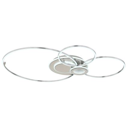 Globo - dimmbare LED-Deckenleuchte LED/36W/230V 2700-6500K silber + Fernbedienung
