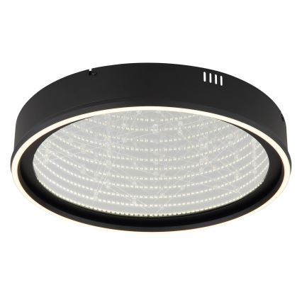 Globo - dimmbare LED-Deckenleuchte LED/40W/230V 2700-6500K Ø 51,5 cm schwarz + Fernbedienung