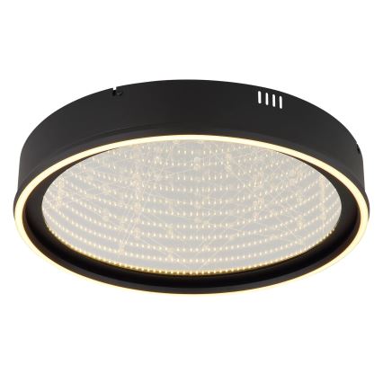 Globo - dimmbare LED-Deckenleuchte LED/40W/230V 2700-6500K Ø 51,5 cm schwarz + Fernbedienung