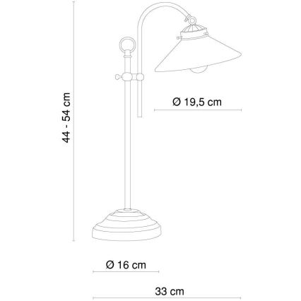 Globo 6871 - Tischlampe  LANDLIFE E14/40W/230V