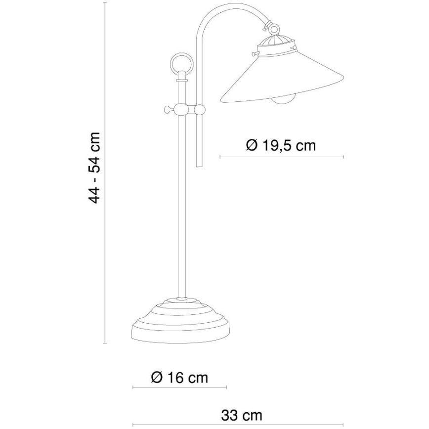Globo 6871 - Tischlampe  LANDLIFE E14/40W/230V