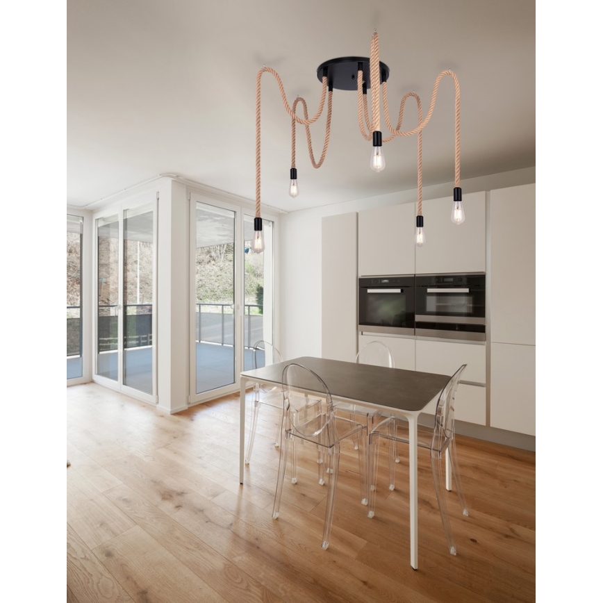 Globo - Hängeleuchte 5xE27/60W/230V Spinne